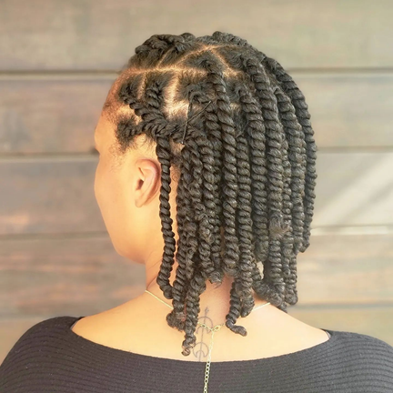 Two-strand twist style created at 29Eleven Luxury Salon & Studios